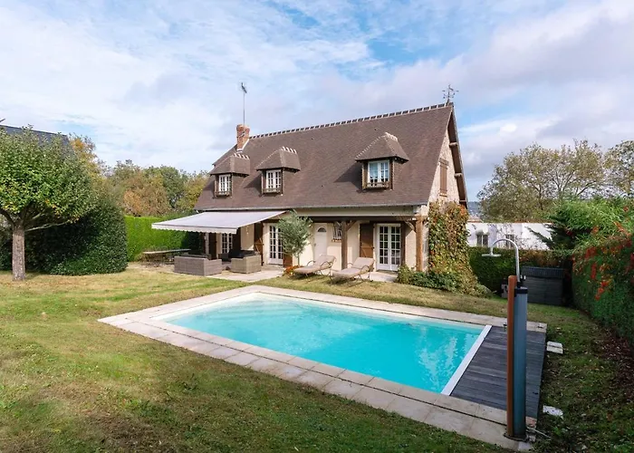 Hébergement de vacances Norman House 160m2 With Pool At The Hippodrome